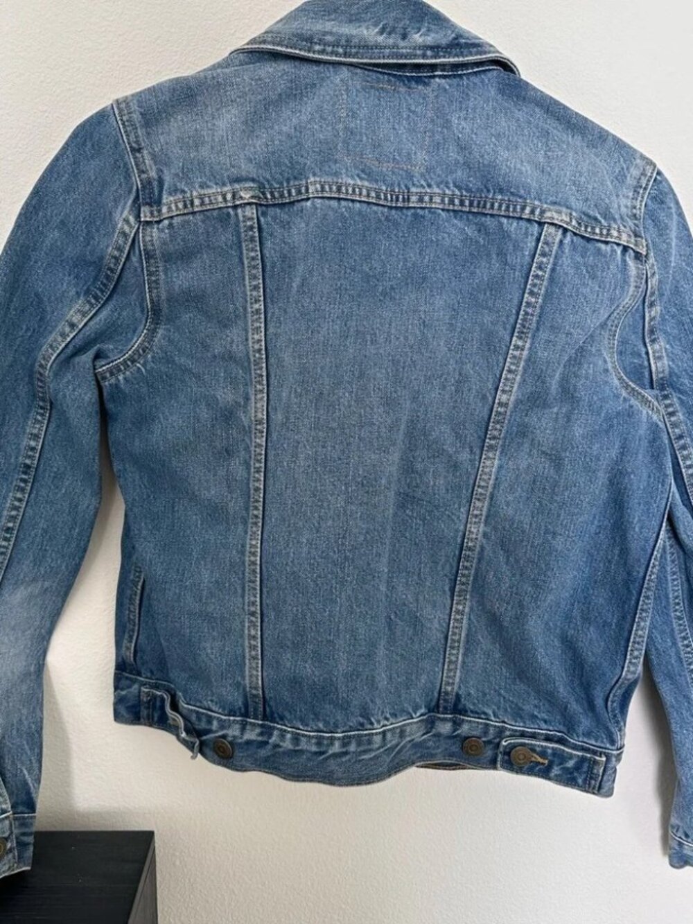 Vintage Levi’s Orange Tab Denim Trucker Jacket Ring Zip 100% Cotton - Picture 6 of 8